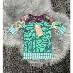 Maaji‎ Royal Riders Girls Rash guard size 6 NWT (MSRP $66)